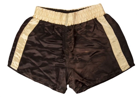 1960s Floyd Patterson Worn Training Trunks (Patterson Family LOA)